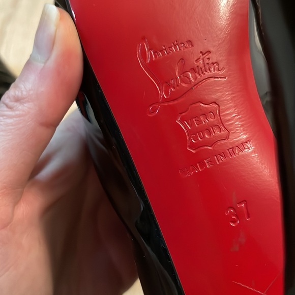 Louboutin Alti Booty 140MM Black Patent - 37 - Picture 8 of 8